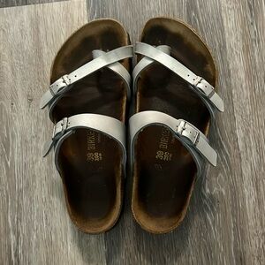 SILVER BIRKENSTOCKS